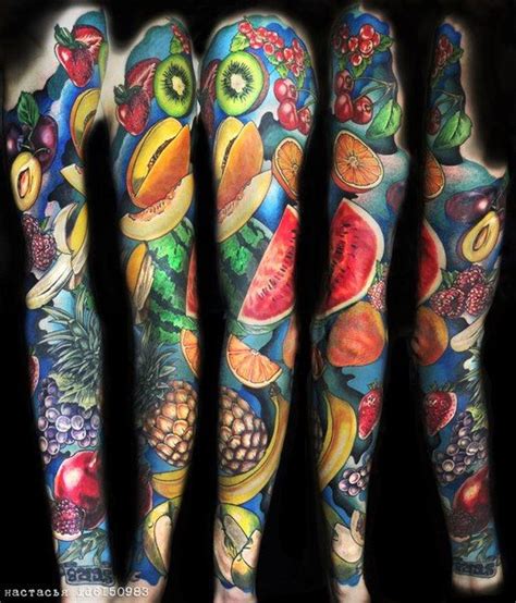 fruit tattoo sleeve|20 Sleeve Tattoo Ideas .